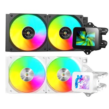 ÷ Sistema de refrigeracion liquida mars gaming mlvision240w blanco 2x120mm argb tpd 500w pantalla lcd - Imagen 3