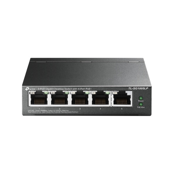 ÷ Switch no gestionable tp-link tl-sg1005lp 5p giga 4p poe+(40w) sobremesa carcasa metalica - Imagen 2