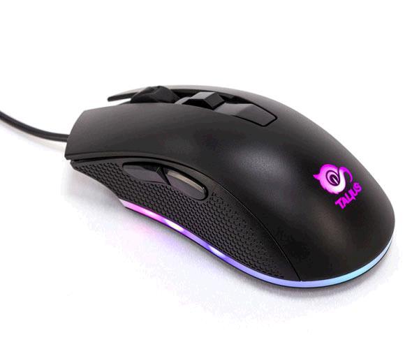 Raton Gaming Talius Lancer / 6400 dpi / 6 botones / RGB / Interruptores Omrom / Negro