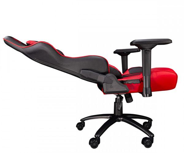 Silla Talius Gaming Viper Negra-Roja / Apoya brazos 4D / Base metal / Ruedas 60mm Nylon / Inclinacion Butterfly / Hasta 120Kg - Imagen 4