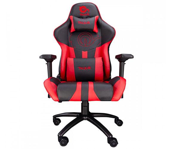 Silla Talius Gaming Viper Negra-Roja / Apoya brazos 4D / Base metal / Ruedas 60mm Nylon / Inclinacion Butterfly / Hasta 120Kg
