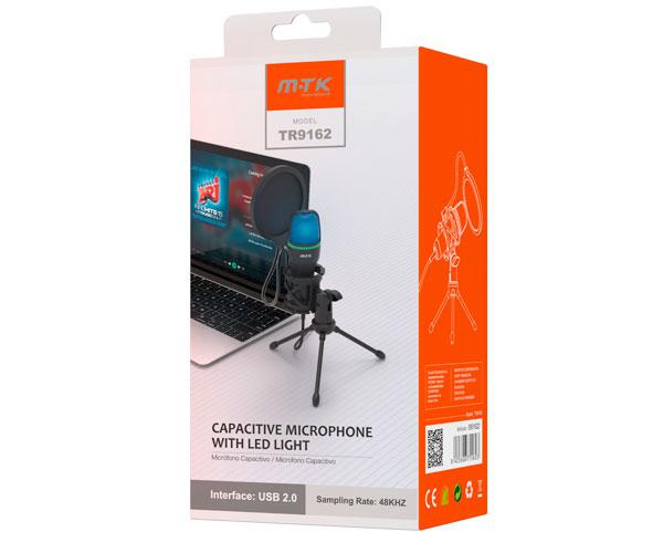Microfono de condensador TR9162 / Reduccion de ruido / Soporte de tripode / Cable USB 2.0 / ONE+ - Imagen 3
