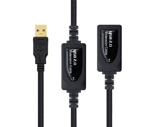 Cable USB amplificador activo USB 2.0 a/m 10 metros / Nanocable 10.01.0212 - Imagen 2