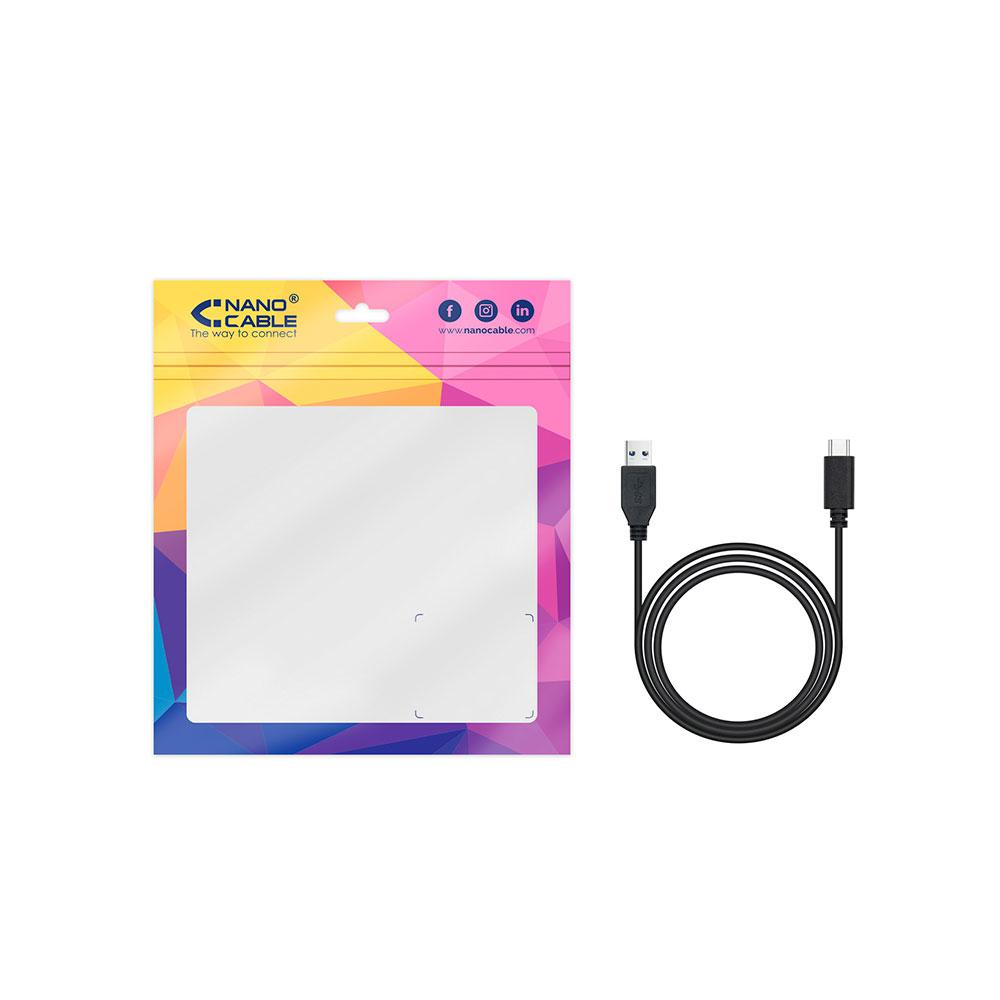 Cable datos USB 3.0 a Type-C / 2m / 3a / Nanocable / 10.01.4002 - Imagen 3