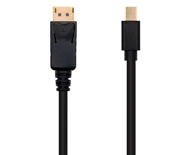 Cable Adaptador Mini Displayport macho a Displayport macho / 2 m / Negro / 10.15.2402