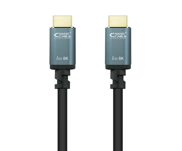 Cable HDMI 2.1 M/M / 2 metros / 8K / Hdr / eArc / 48Gbps / Iris / Nanocable 10.15.8002 - Imagen 2