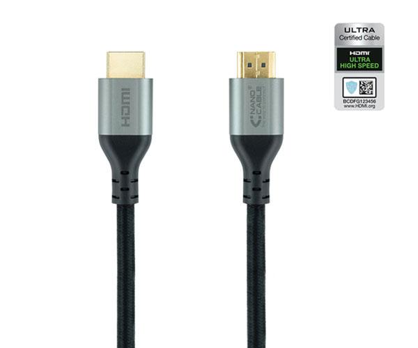 Cable HDMI 2.1 M/M / 1.5 metros / 8K 60Hz / Hdr / eArc / 48Gbps / Certificado / Nanocable 10.15.8101-L150 - Imagen 2