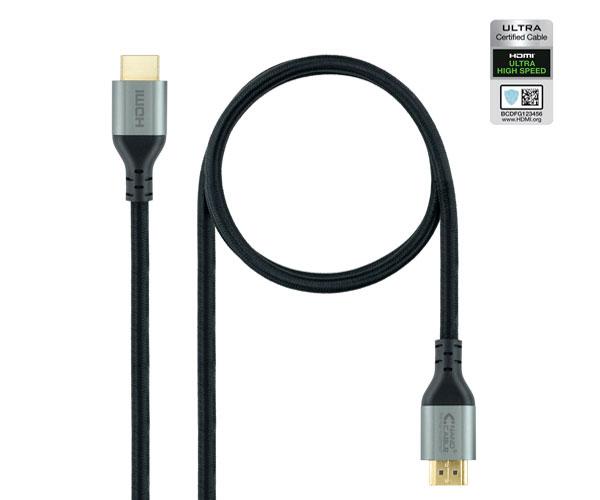 Cable HDMI 2.1 M/M / 1.5 metros / 8K 60Hz / Hdr / eArc / 48Gbps / Certificado / Nanocable 10.15.8101-L150