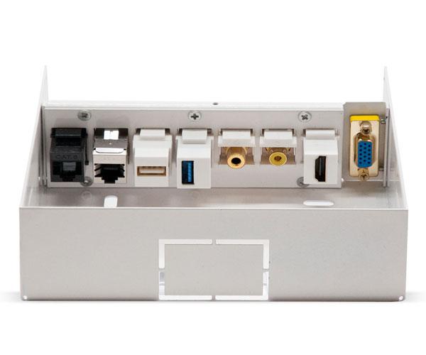 Caja conexiones multimedia de pared / Nanocable / 10.35.0003 / Blanco - Imagen 3