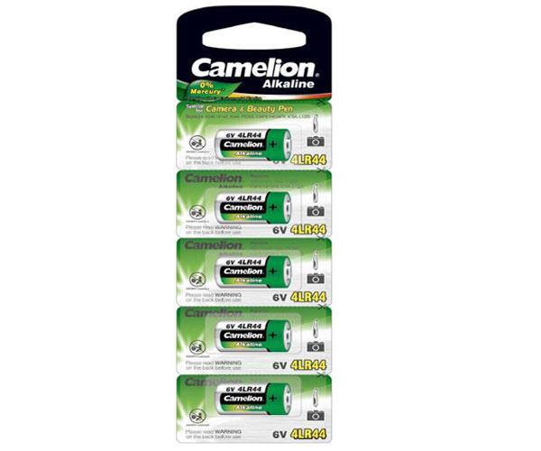 Pila boton Alcalina 4LR44 Camelion / 6v / 0% Mercurio ( 5 Uds)