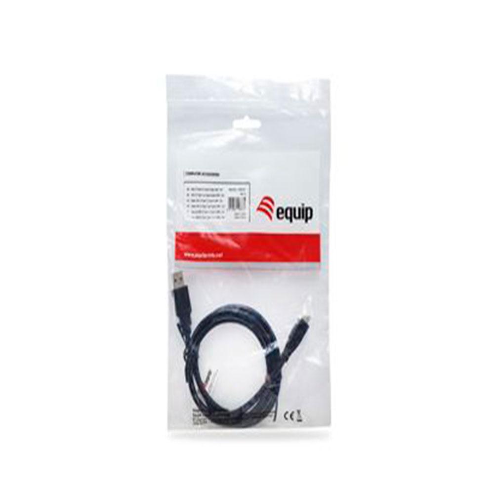 Cable USB 3.0 a Type-C / 1m / Negro / Equip / 12834107 - Imagen 2