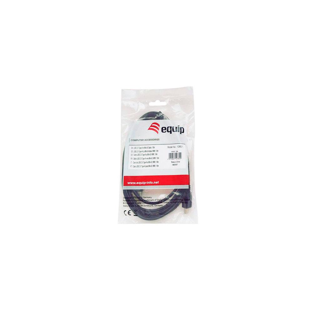 Cable USB 2.0 a Mini USB / 5 pines / 1.8m / Equip 128521 - Imagen 2