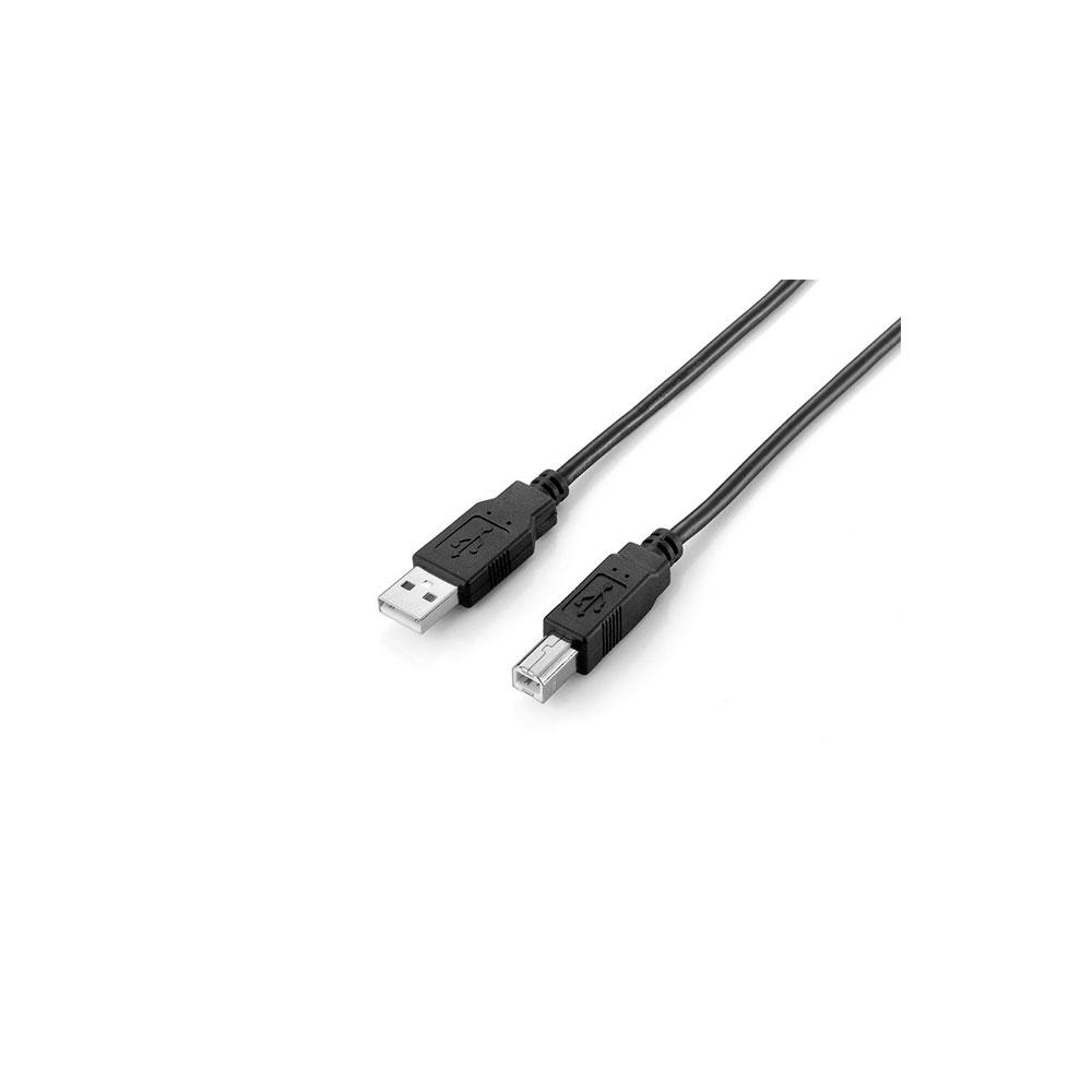 Cable USB 2.0 impresora - tipo a/b M/M 3m Negro Equip 128861