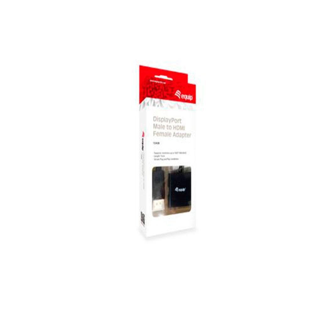 Adaptador DisplayPort a HDMI M/H / 15cm / Negro / Equip 133438 - Imagen 2