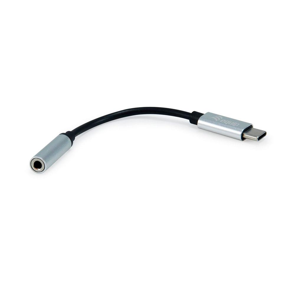 Cable adaptador de audio Type-C a Jack 3.5mm Hembra / Equip 133474