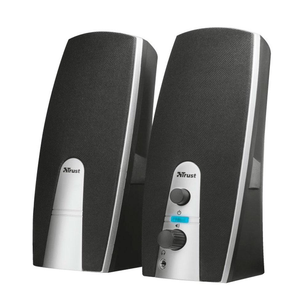 Altavoces Trust 2.0 Mila / Usb / 10w / Conexiones frontales / Negro / 16697