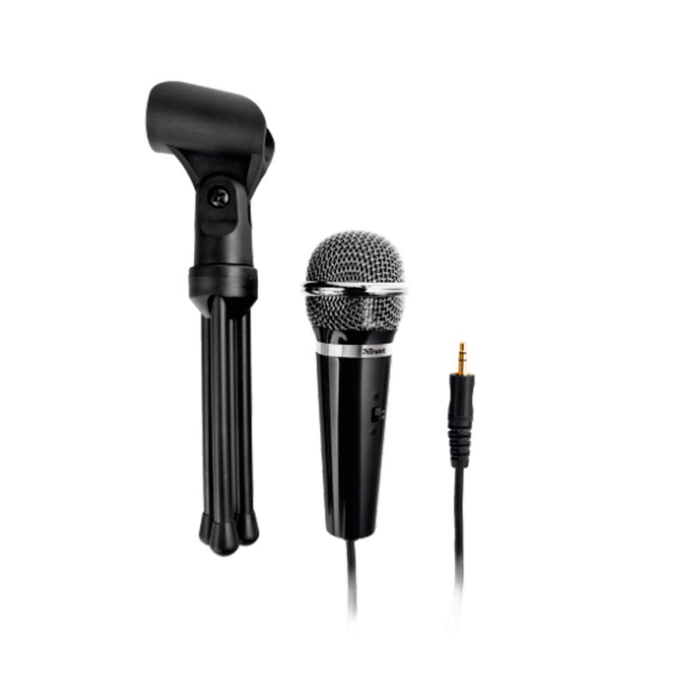 Microfono de sobremesa Trust Starzz / Jack 3.5mm / Boton Silenciador / Incluye tripode - Imagen 2