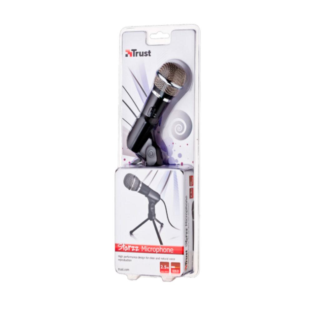 Microfono de sobremesa Trust Starzz / Jack 3.5mm / Boton Silenciador / Incluye tripode - Imagen 3