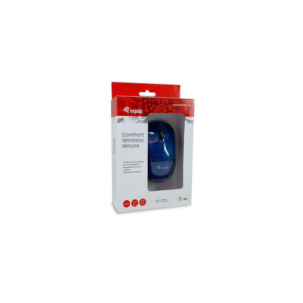 Raton inalambrico Equip comfort wireless mouse 1200dpi / Azul / 245112 - Imagen 2