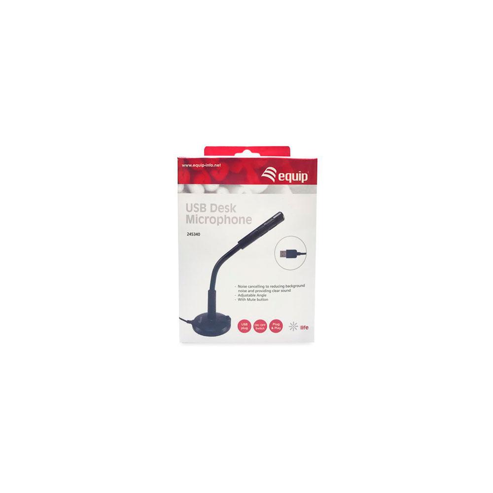 Microfono Sobremesa Equip Life / Onmidireccional / Usb / Brazo flexible / 245340 - Imagen 2