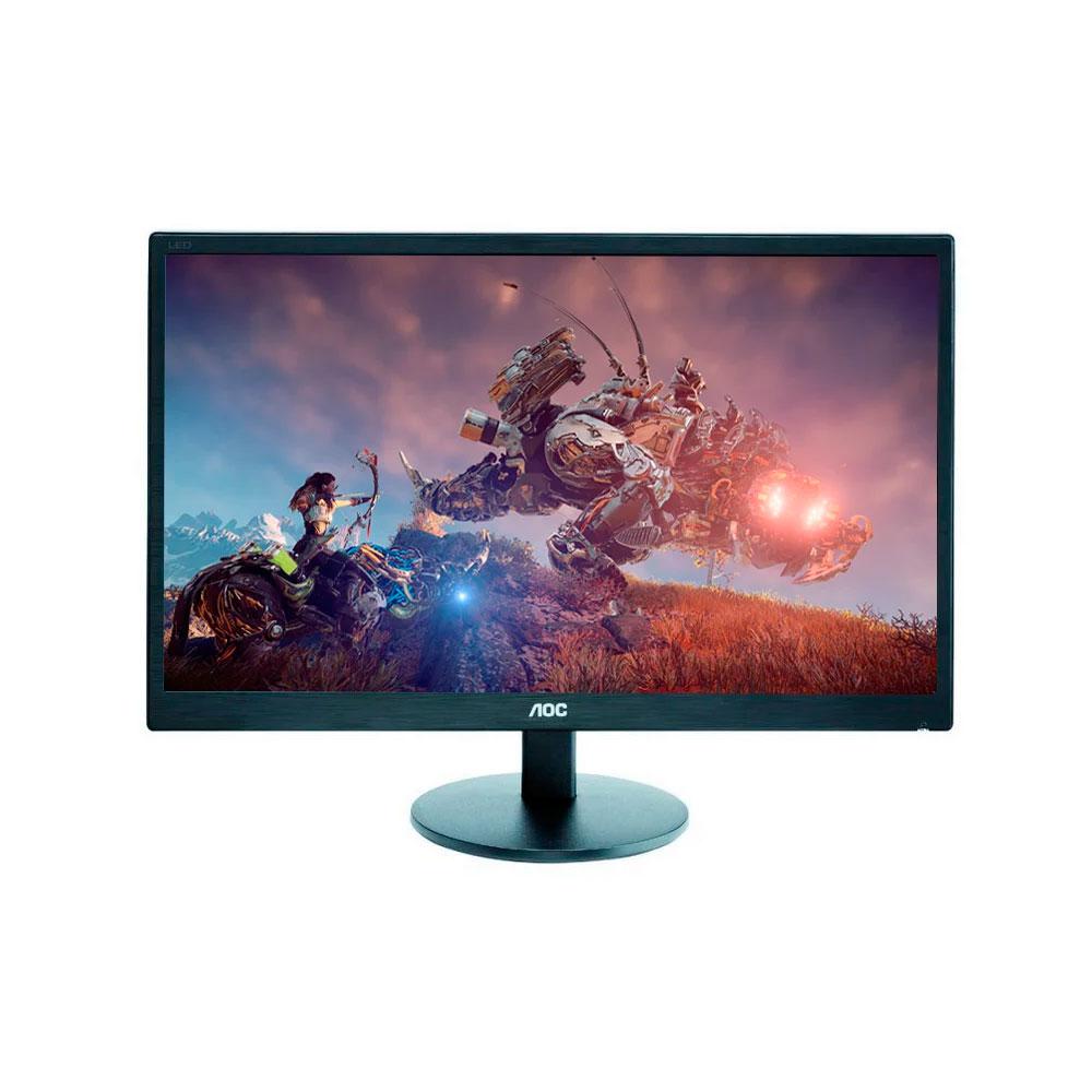 Monitor Reacondicionado LED AOC E2470SW 23.6 / VGA-HDMI-DVI / Negro / CABLE DE VIDEO Y CORRIENTE INCLUIDOS"