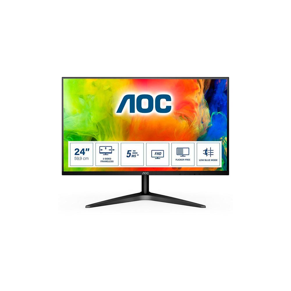 Monitor 24 AOC 24B1H FullHD / HDMI-VGA / 5ms / Ultraslim / Negro"