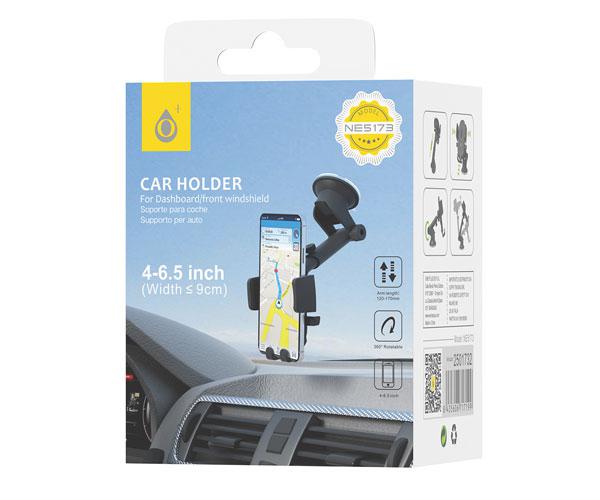 Soporte universal Movil - Movil NE5173 / Luna coche / Hasta 6.5 Pulg. / Negro / One+ - Imagen 2