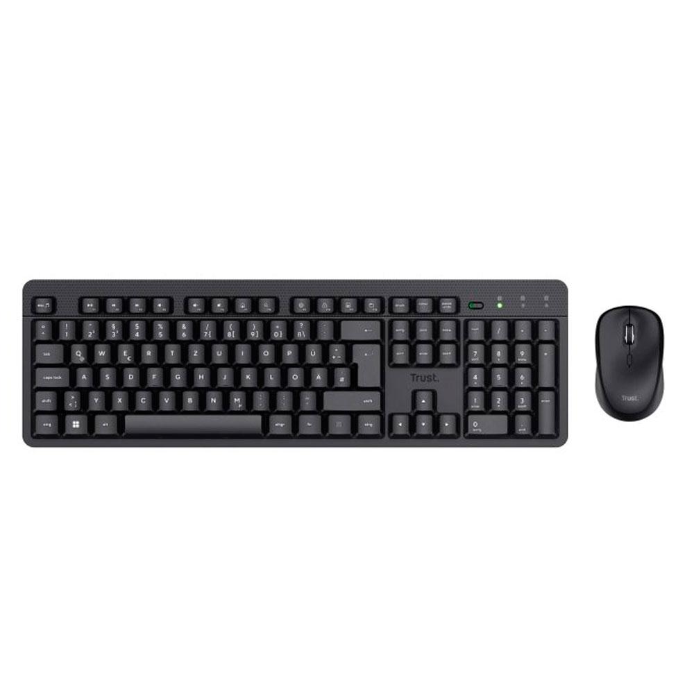 Combo Teclado + Raton inalámbrico Trust TKM-360 / Silencioso / 1600 Dpi / Resistente a liquidos / 25356 - Imagen 3