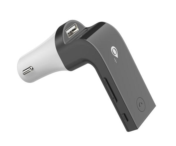 Transmisor FM NT7004 / Bluetooh 5.0 / Manos libres / Carga USB 5v 1a / Micro sd / Usb / Aux / Negro / One+