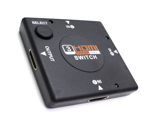 Switch HDMI 3x1 / Soporte 3D / Hdcp 1.2 / Bulk
