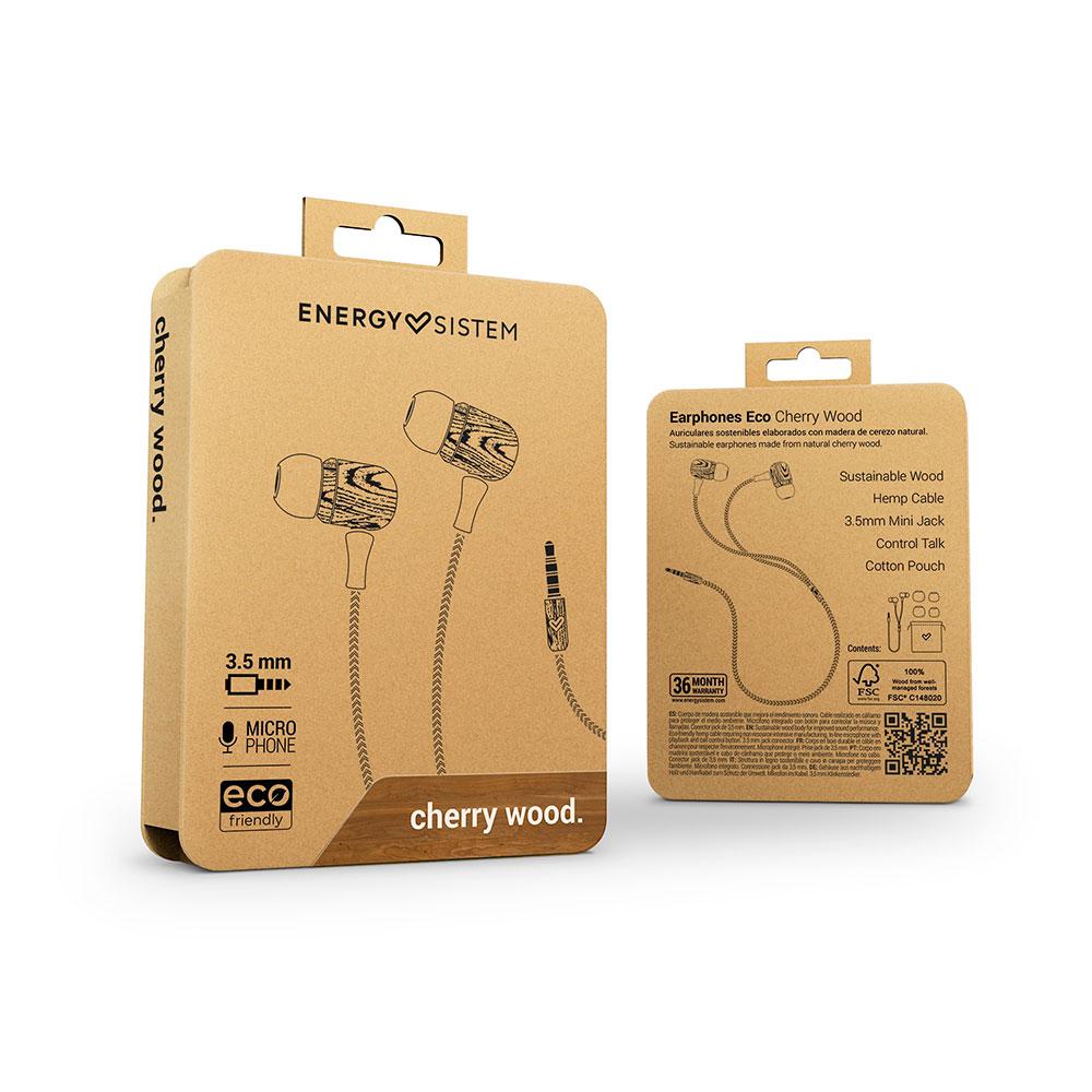 Auriculares Energy Sistem CherryWood / Mini Jack / Microfono Integrado / Marron / 450428 - Imagen 5
