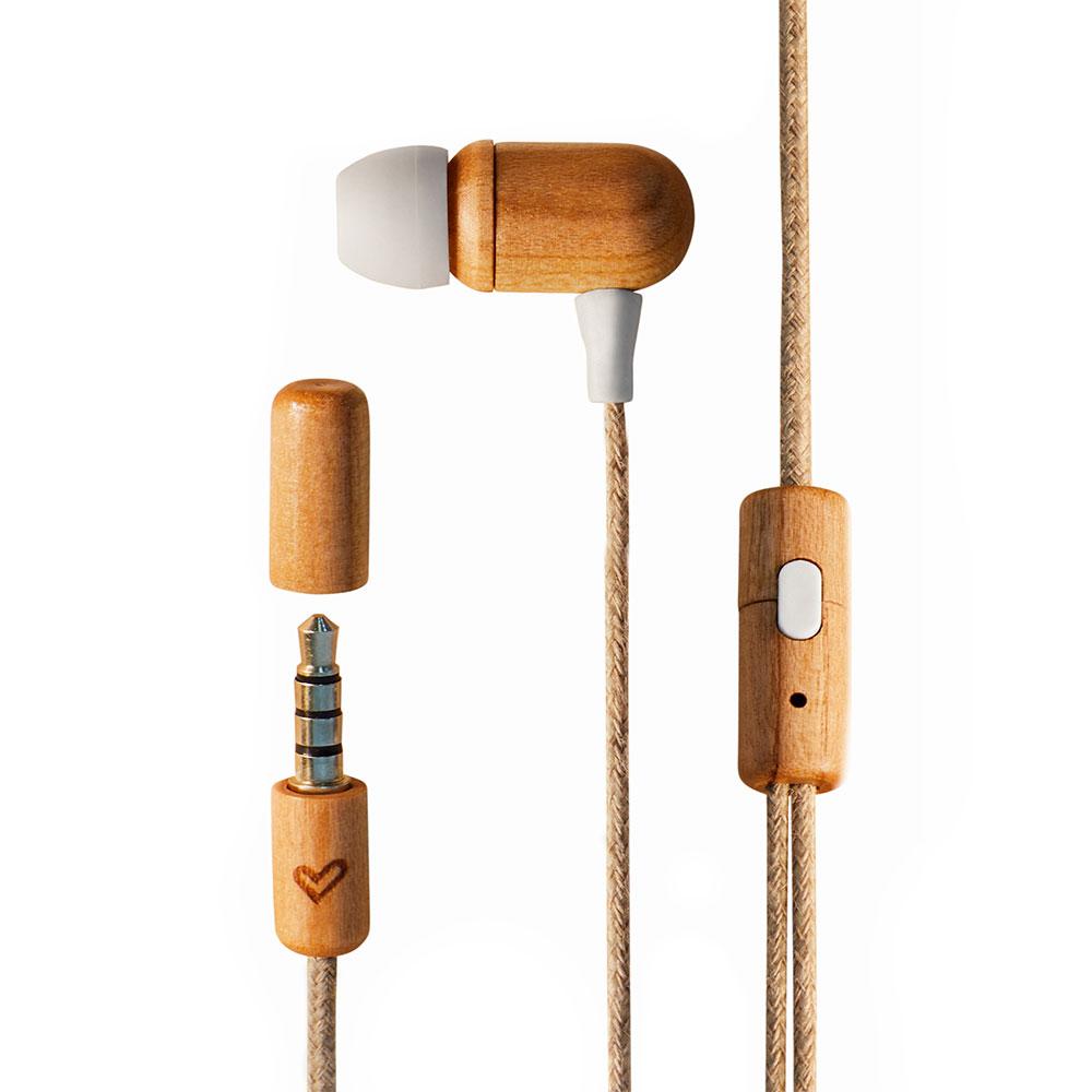 Auriculares Energy Sistem CherryWood / Mini Jack / Microfono Integrado / Marron / 450428