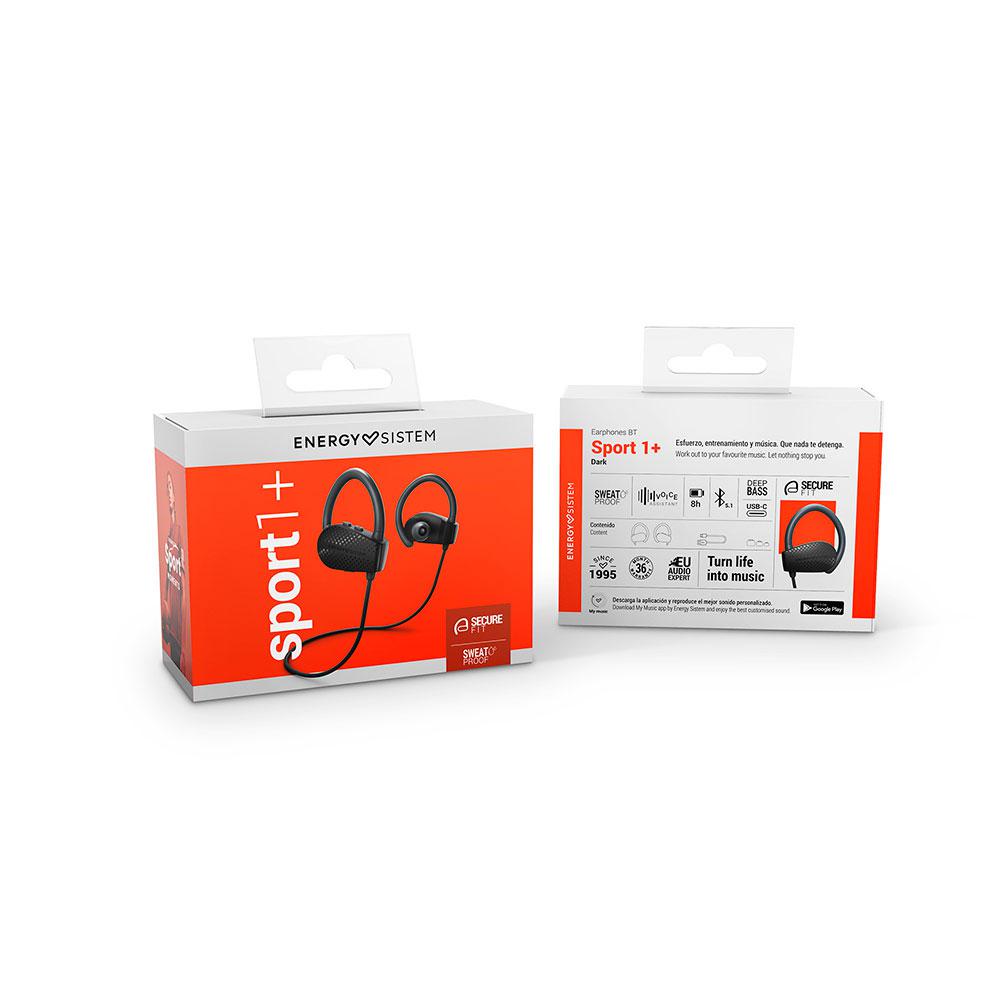 Auriculares Deportivos Bluetooth Energy Sistem Sport 1+ / Asistente de voz / Resistente al sudor / Negro / 451777 - Imagen 5