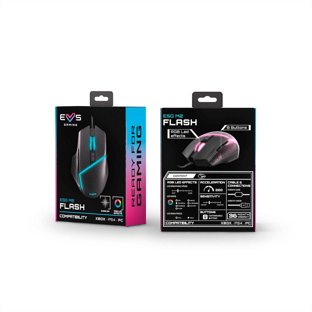 Raton Energy Sistem Gaming ESG M2 Flash / 6.400 Dpi / RGB / 8 Botones / Negro / 452064 - Imagen 6