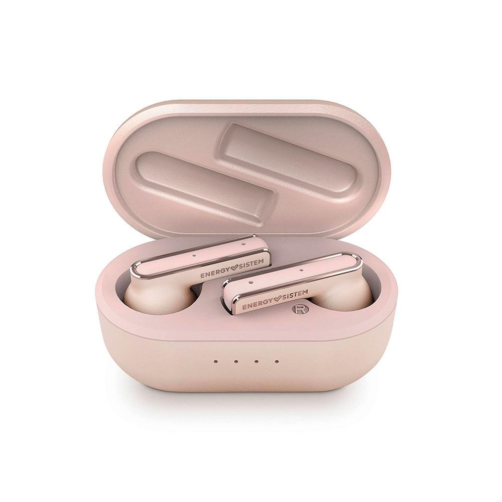 Auriculares Inalambricos Bluetooth Energy Sistem Style 4 Ultra / 25 horas de autonomia / Base de carga inluido / Rosa Oro / 453481 - Imagen 3