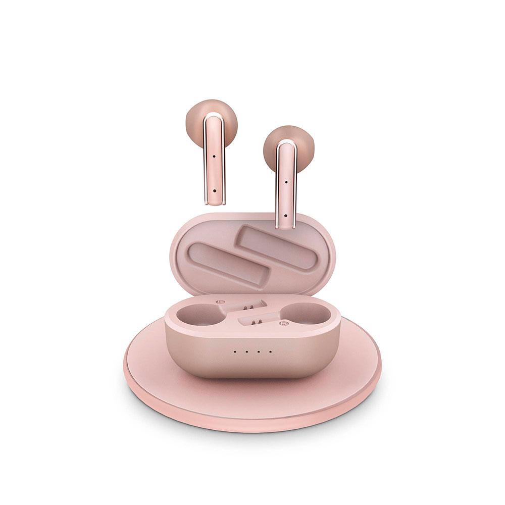 Auriculares Inalambricos Bluetooth Energy Sistem Style 4 Ultra / 25 horas de autonomia / Base de carga inluido / Rosa Oro / 453481 - Imagen 5