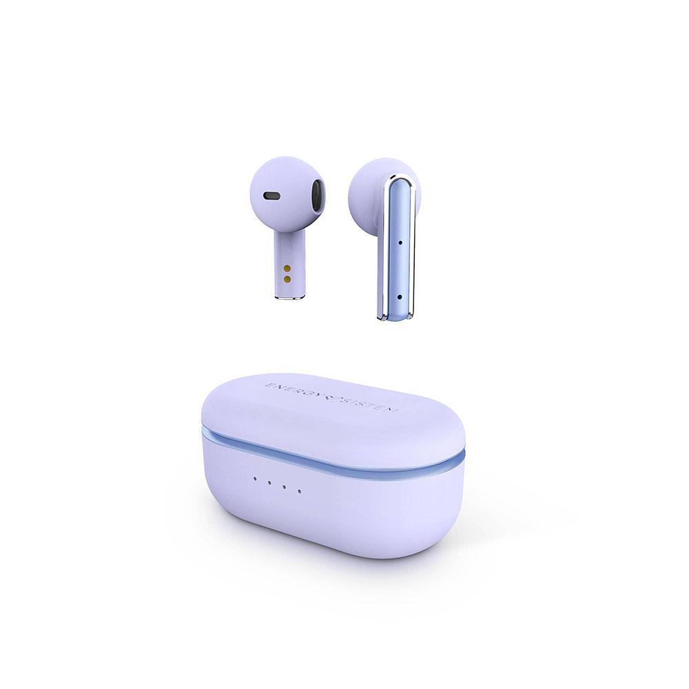 Auriculares Inalambricos Bluetooth Energy Sistem Style 4 / Diseño Compacto / Caja de carga / Violeta / 453498