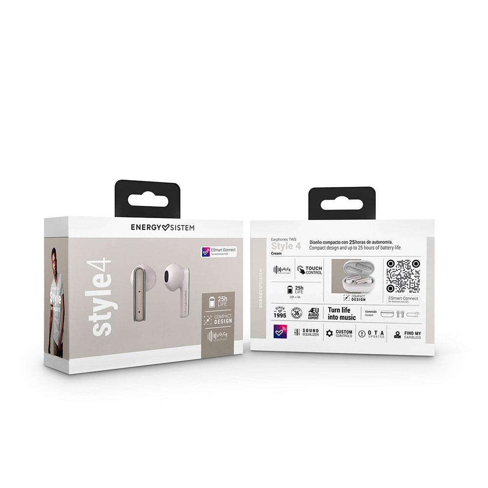 Auriculares Inalambricos Bluetooth Energy Sistem Style 4 / Diseño Compacto / Caja de carga / Blanco / 453511 - Imagen 6