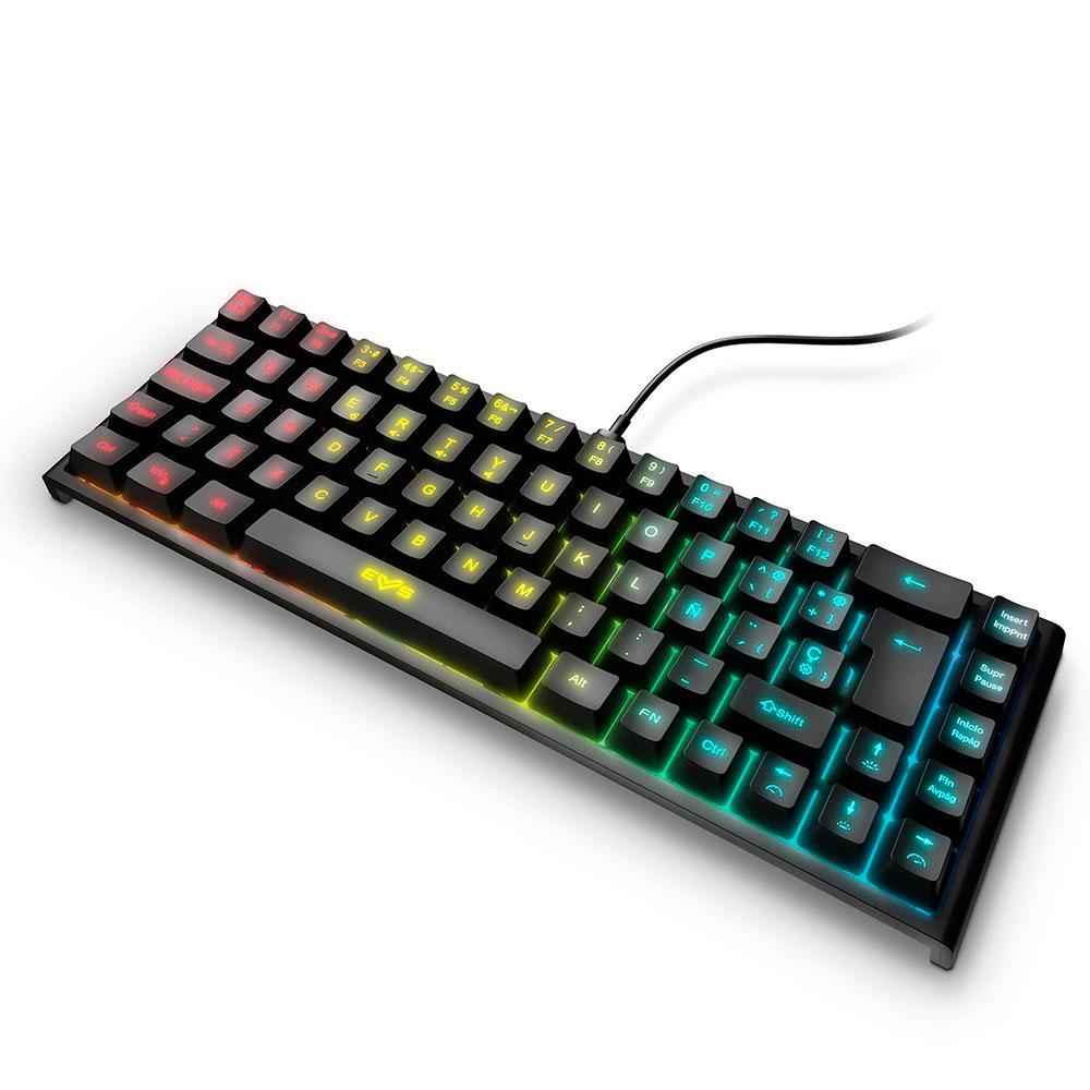 Teclado Gaming Energy Sistem Esg K4 Compact-RGB / Cable USB-C extraíble / Luces led RGB / Pc-Ps4-Xbox / 455072 - Imagen 2