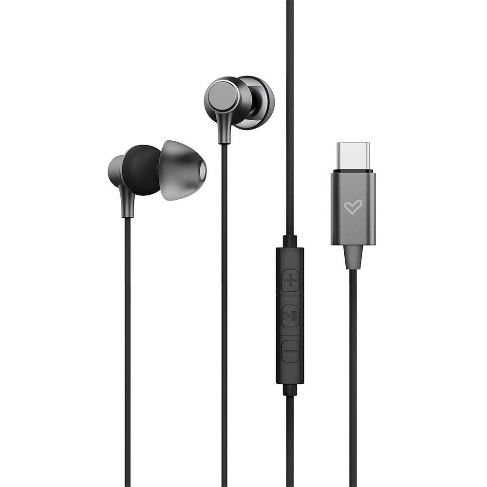 Auriculares Energy Sistem Metallized / Conector Type-C / Cable 1.2 / Microfono Integrado / Control de Volumen / Negro / 456741 - Imagen 3