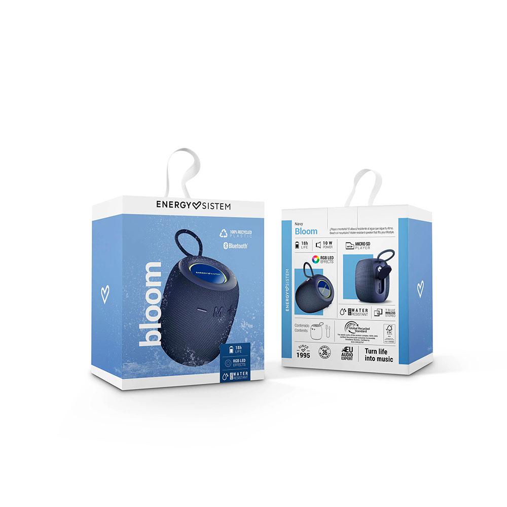 Altavoces Bluetooth Energy Sistem Bloom / IPX6 / 18h de Autonomia / Luces LED / Azul / 458295 - Imagen 6