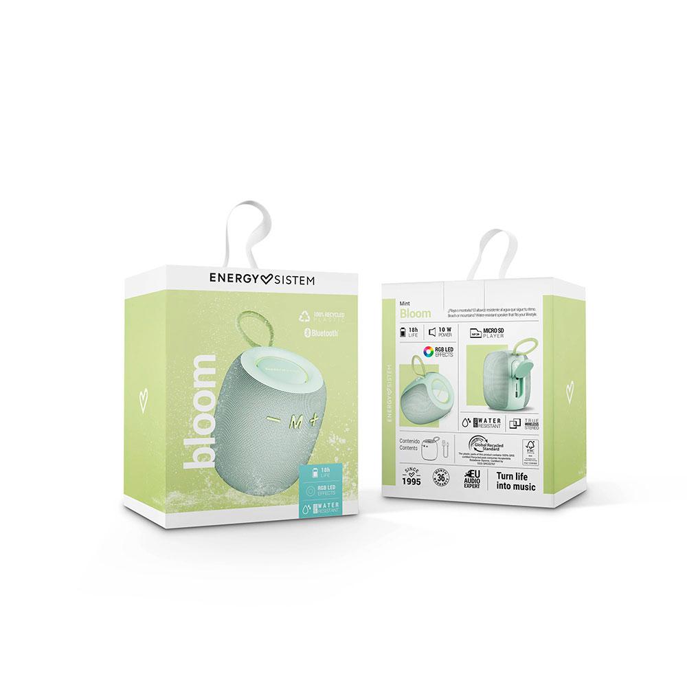 Altavoces Bluetooth Energy Sistem Bloom / IPX6 / 18h de Autonomia / Luces LED / Verde / 458776 - Imagen 6