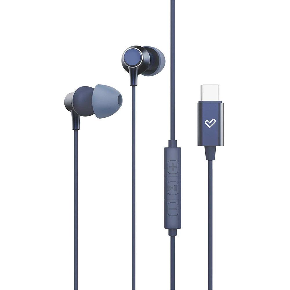 Auriculares Energy Sistem Metallized / Conector Type-C / Cable 1.2 / Microfono Integrado / Control de Volumen / Azul / 458790 - Imagen 3