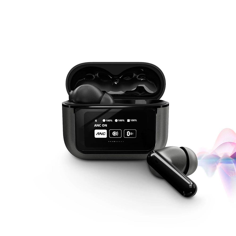 Auriculares Inalambricos Bluetooth Energy Sistem Display ANC / Cancelacion de ruido / IPX5 / Pantalla en estuche / Negro / 459179 - Imagen 3