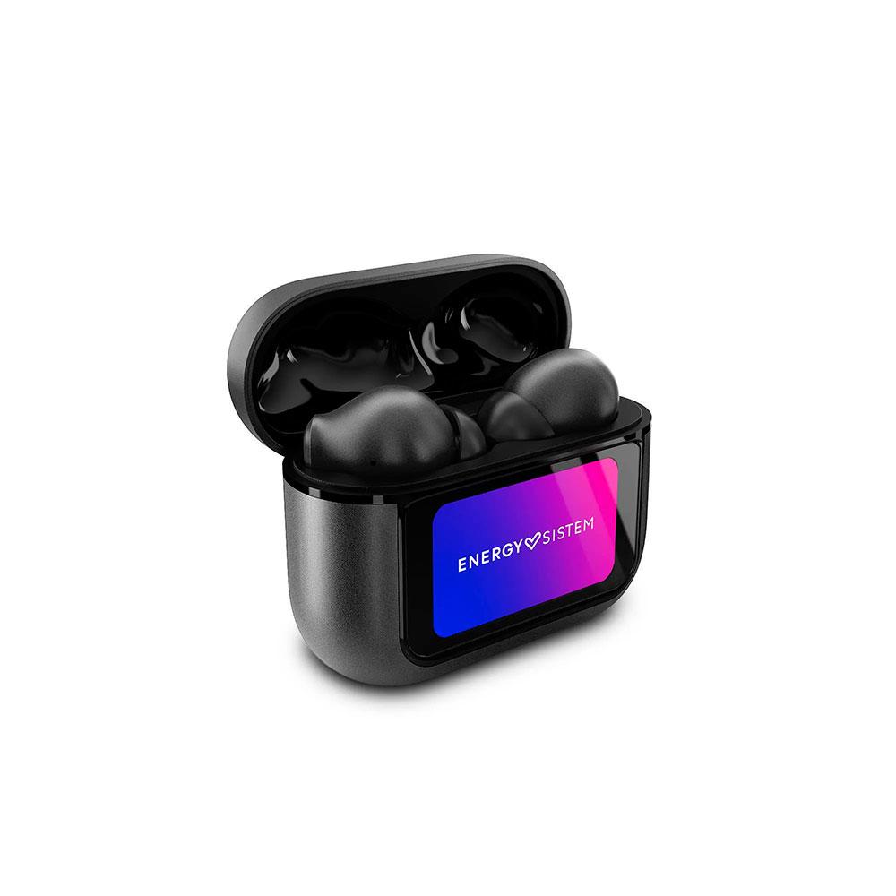 Auriculares Inalambricos Bluetooth Energy Sistem Display ANC / Cancelacion de ruido / IPX5 / Pantalla en estuche / Negro / 459179 - Imagen 5