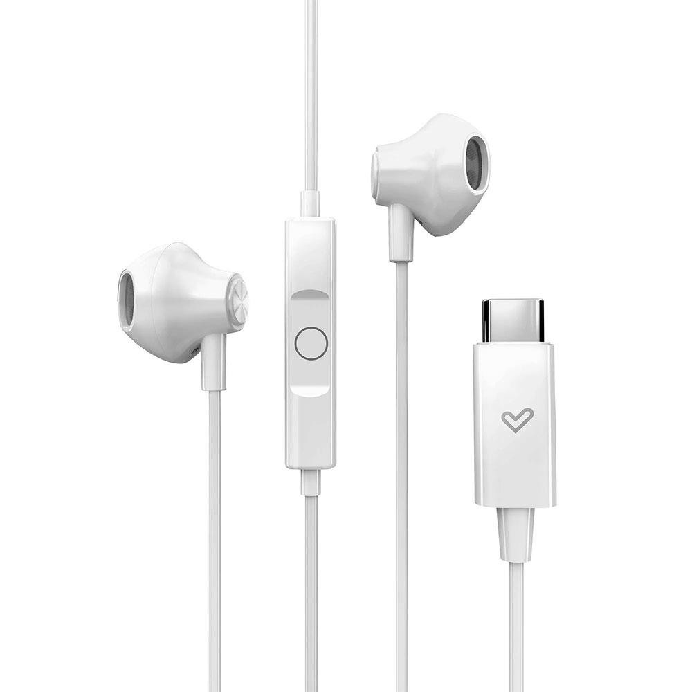 Auriculares Energy Sistem EasyPods / Conector Type-C / Cable 1.2 / Microfono Integrado / Control de Volumen / Blanco / 459278 - Imagen 2