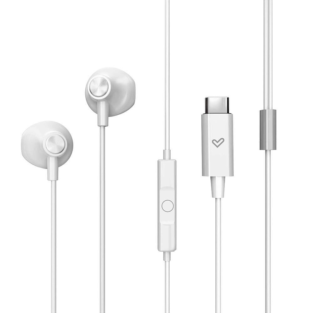 Auriculares Energy Sistem EasyPods / Conector Type-C / Cable 1.2 / Microfono Integrado / Control de Volumen / Blanco / 459278 - Imagen 3