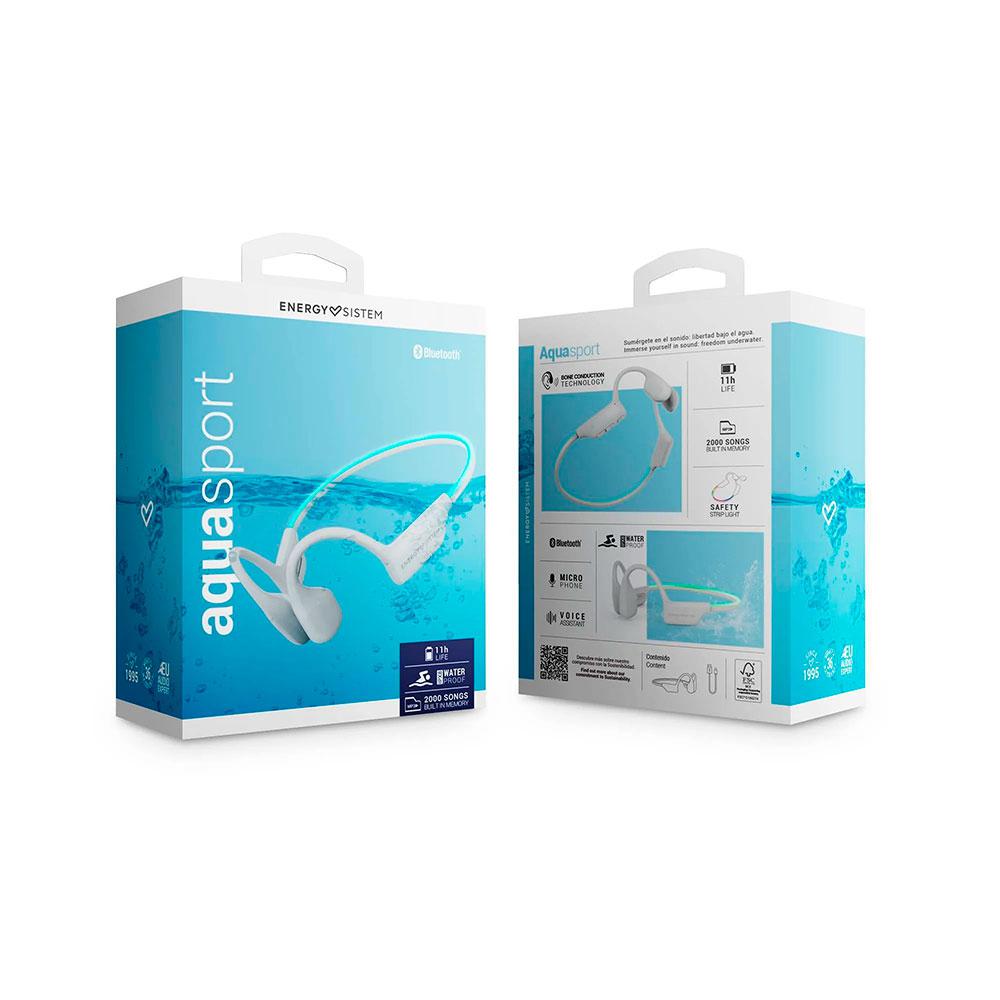 Auriculares de Conduccion Osea Energy Sistem AquaSport / Bt 5.4 / IPX8 / 8GB Memoria / 11h Autonomia / Blanco / 459452 - Imagen 6