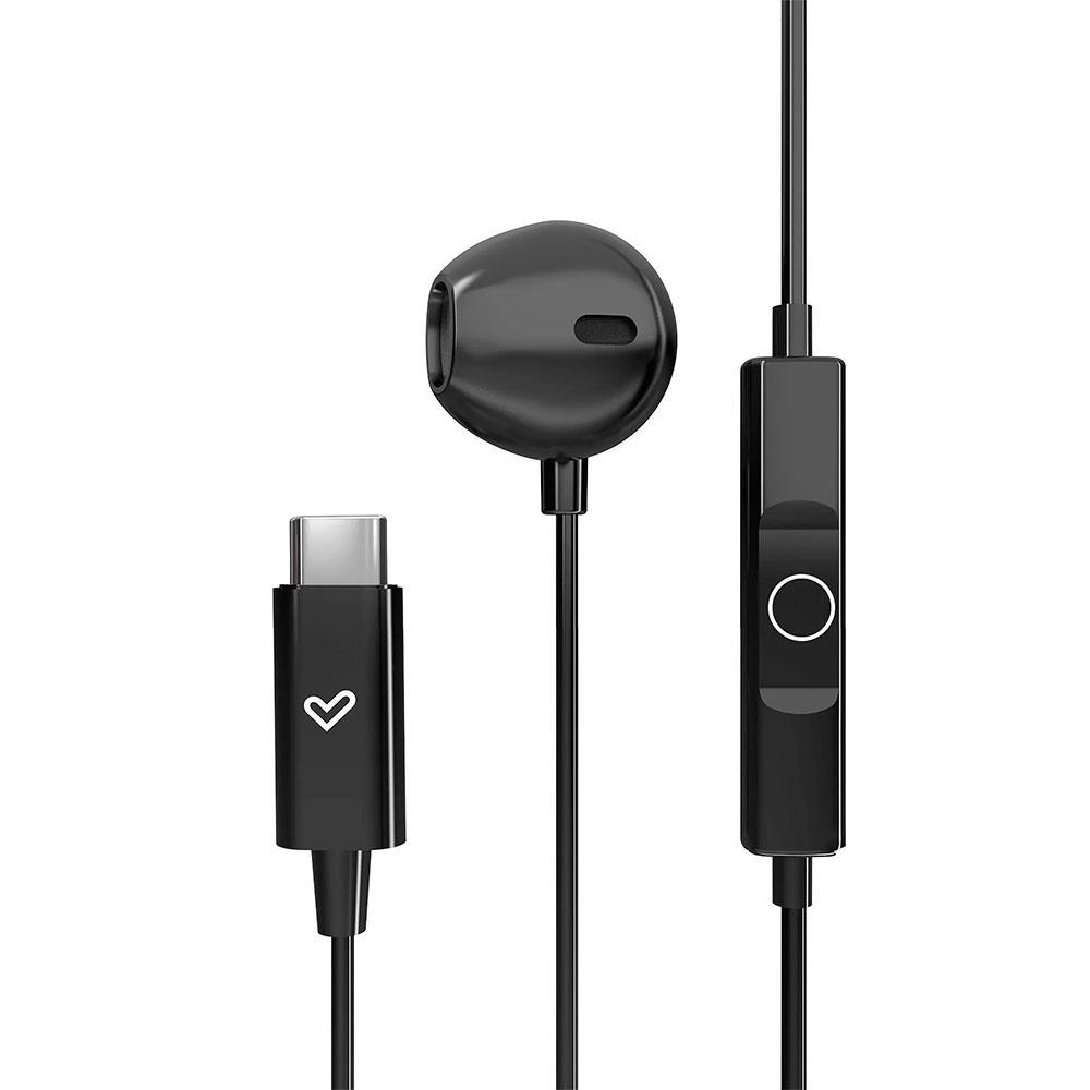 Auriculares Energy Sistem EasyPods / Conector Type-C / Cable 1.2 / Microfono Integrado / Control de Volumen / Negro / 459513 - Imagen 5