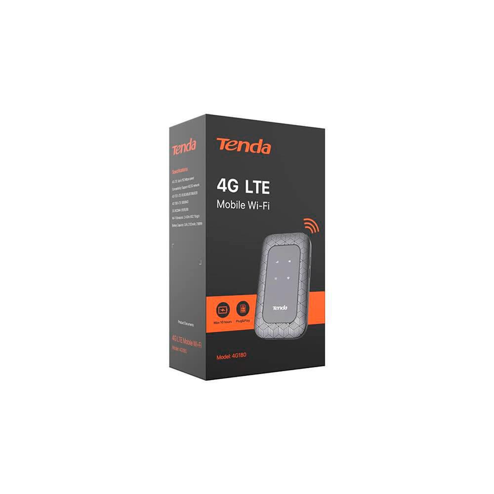Router MIFI TENDA 4G180 / 4G Lte / Wifi / 2100 Mah / Negro - Imagen 3